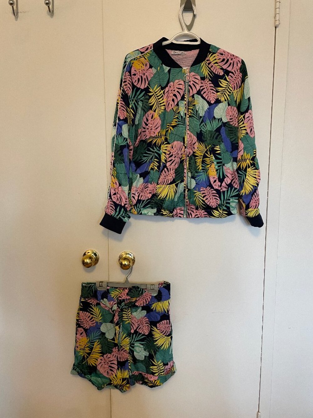 Dex Track Jacket & Matching Shorts, Size Me, Multi-Colour